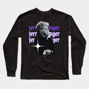 Jerry springer x 70s retro Long Sleeve T-Shirt